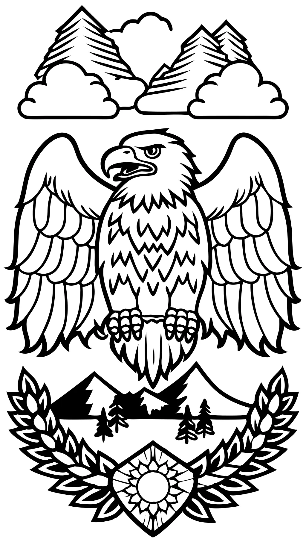 coloring pages eagles